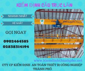 Hình ảnh kiểm định Cầu trục lăn