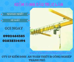 Hình ảnh kiểm định Cầu trục lăn