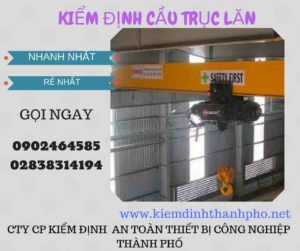 Hình ảnh kiểm định Cầu trục lăn