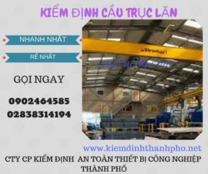 Hình ảnh kiểm định Cầu trục lăn