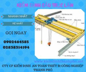 Hình ảnh kiểm định Cầu trục lăn