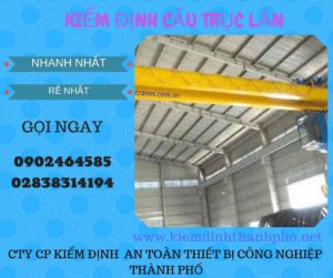 Hình ảnh kiểm định Cầu trục lăn