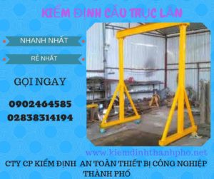 Hình ảnh kiểm định Cầu trục lăn