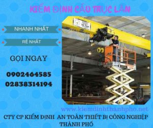 Hình ảnh kiểm định Cầu trục lăn