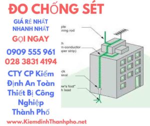 hình ảnh kiểm định đo chống sét