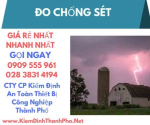 hình ảnh kiểm định đo chống sét