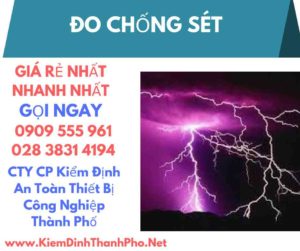 hình ảnh kiểm định đo chống sét