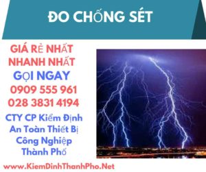 hình ảnh kiểm định đo chống sét