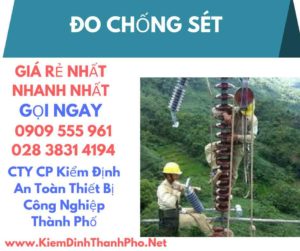 hình ảnh kiểm định đo chống sét