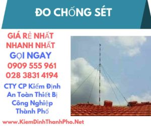 hình ảnh kiểm định đo chống sét