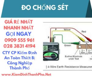 hình ảnh kiểm định đo chống sét