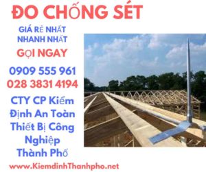 hình ảnh kiểm định đo chống sét