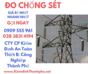 hình ảnh kiểm định đo chống sét