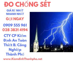 hình ảnh kiểm định đo chống sét