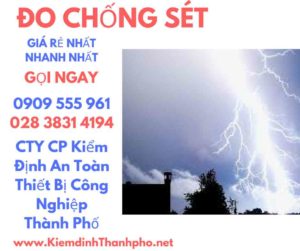 hình ảnh kiểm định đo chống sét