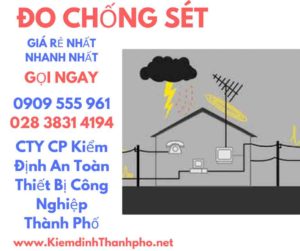 hình ảnh kiểm định đo chống sét