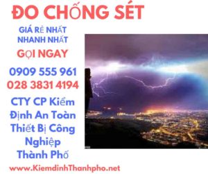 hình ảnh kiểm định đo chống sét