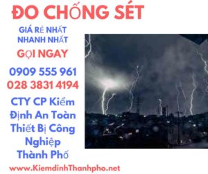 hình ảnh kiểm định đo chống sét