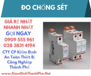 hình ảnh kiểm định đo chống sét