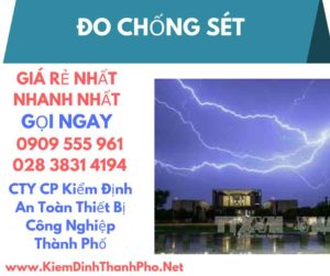 hình ảnh kiểm định đo chống sét