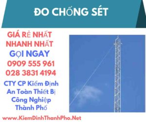 hình ảnh kiểm định đo chống sét