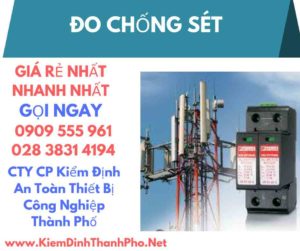 hình ảnh kiểm định đo chống sét