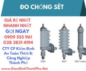 hình ảnh kiểm định đo chống sét