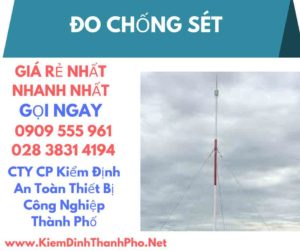 hình ảnh kiểm định đo chống sét