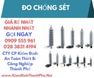 hình ảnh kiểm định đo chống sét