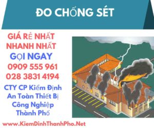 hình ảnh kiểm định đo chống sét