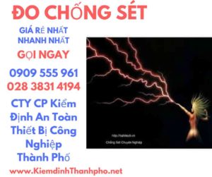 hình ảnh kiểm định đo chống sét