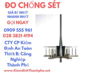 hình ảnh kiểm định đo chống sét