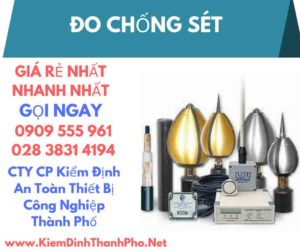 hình ảnh kiểm định đo chống sét