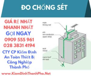 hình ảnh kiểm định đo chống sét