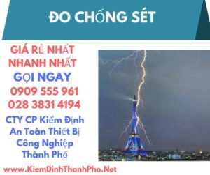 hình ảnh kiểm định đo chống sét