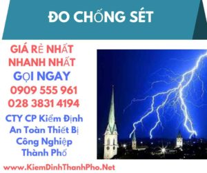 hình ảnh kiểm định đo chống sét