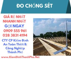 hình ảnh kiểm định đo chống sét