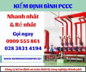 hình ảnh kiểm định bình PCCC