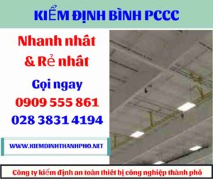 hình ảnh kiểm định bình PCCC