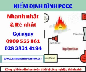 hình ảnh kiểm định bình PCCC