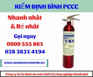 hình ảnh kiểm định bình PCCC