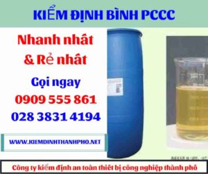 hình ảnh kiểm định bình PCCC