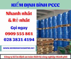 hình ảnh kiểm định bình PCCC