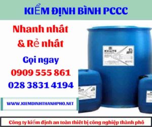 hình ảnh kiểm định bình PCCC