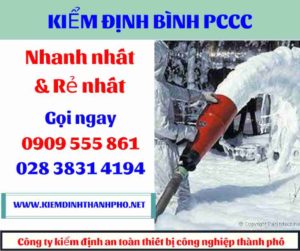 hình ảnh kiểm định bình PCCC