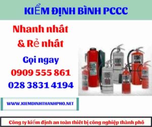 hình ảnh kiểm định bình PCCC