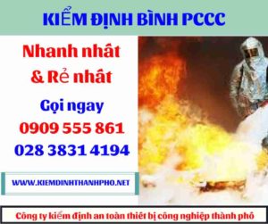 hình ảnh kiểm định bình PCCC