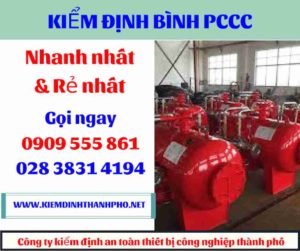 hình ảnh kiểm định bình PCCC