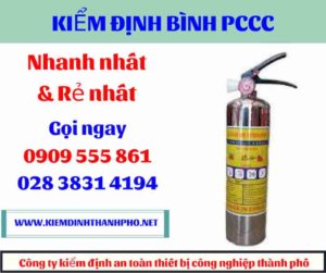 Hình ảnh Kiểm định bình PCCC