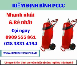 hình ảnh kiểm định bình PCCC